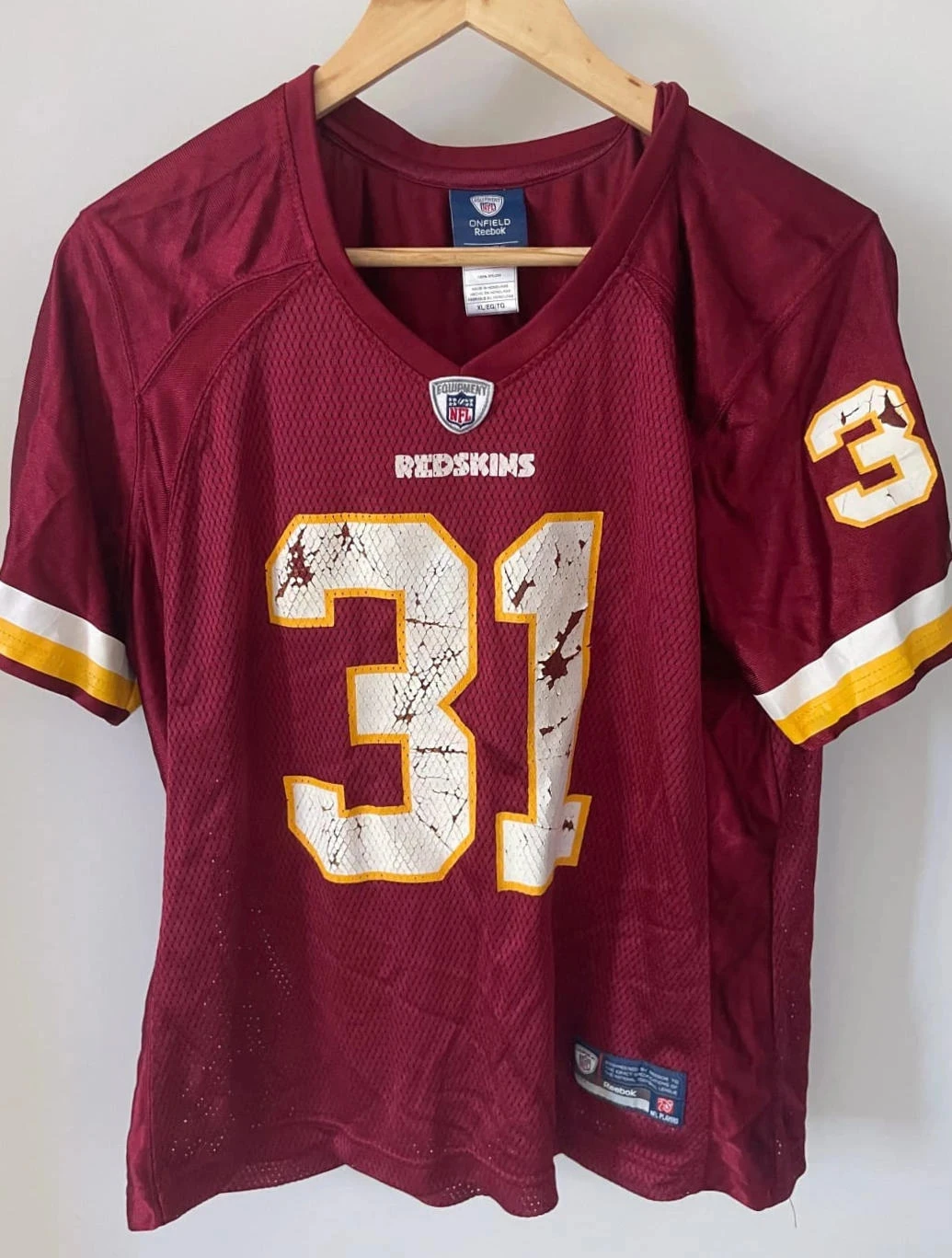 Reebok Maillot jersey NFL 🏈 Cartwright Washington Redskins Woman XL